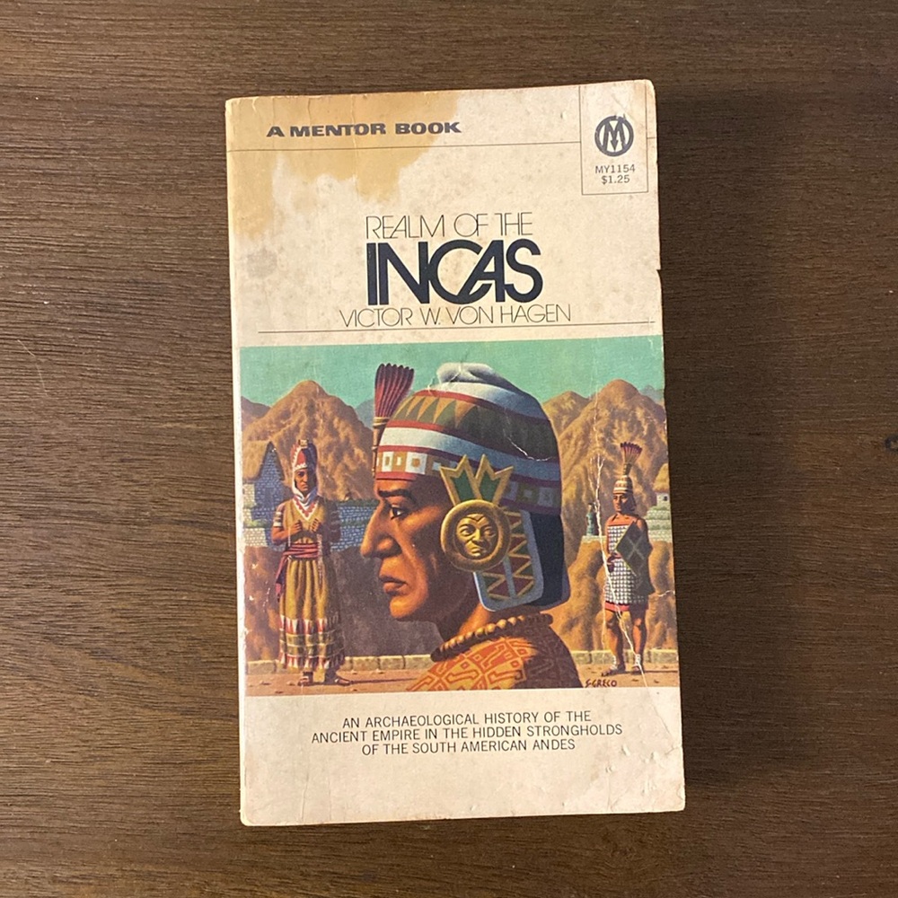 Realm of the Incas by Victor Wolfgang Von Hagen (1961, paperback) (Staining)